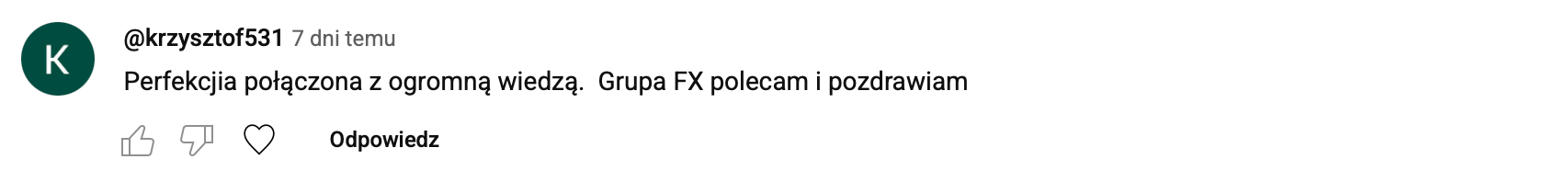 Opinie - grupa FX